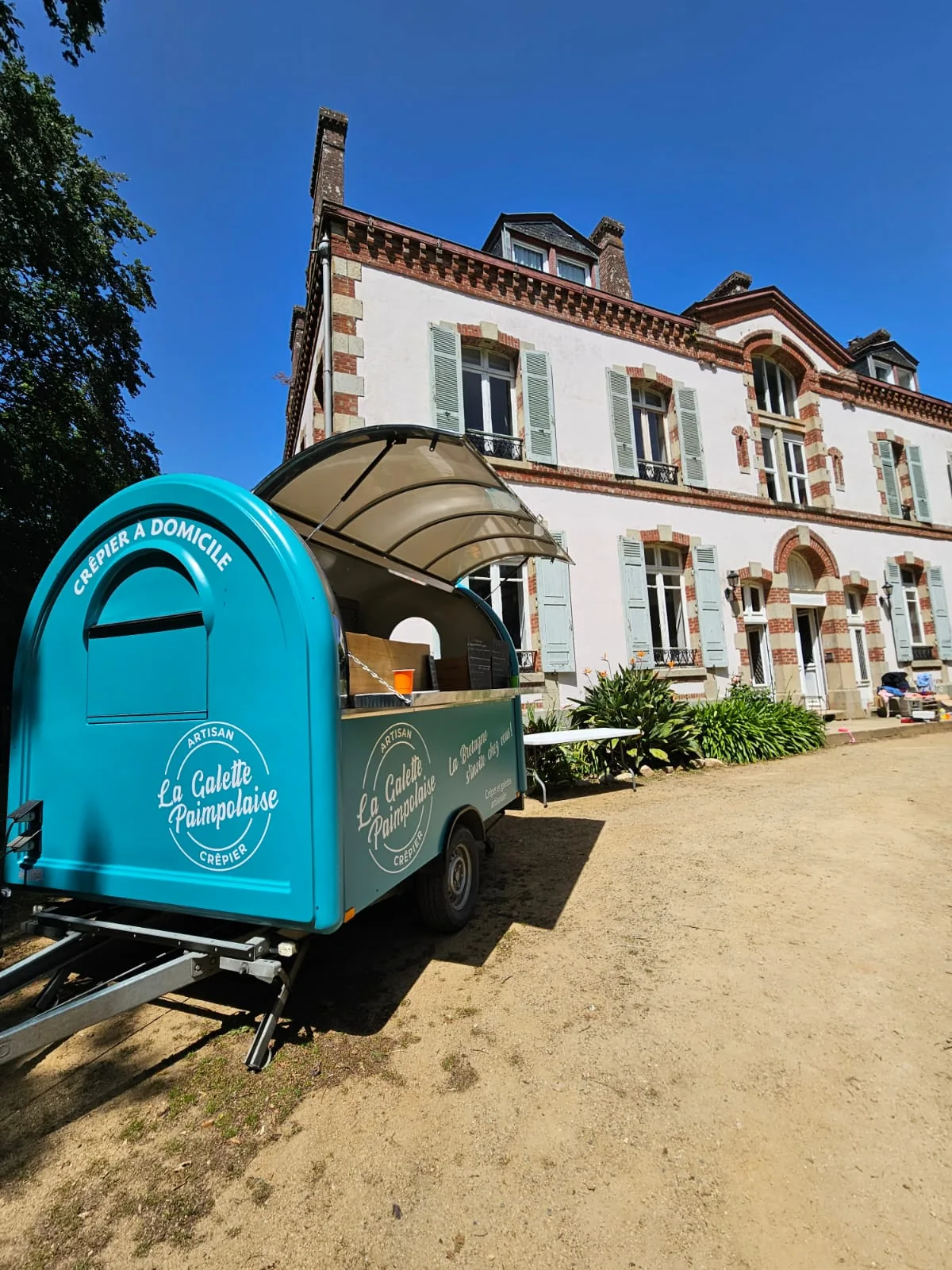 La remorque turquoise La Galette Paimpolaise